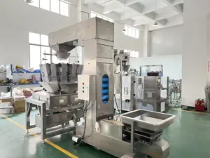 100G 200G Chips Packing Machine Small Multihead Weighing Grain Nut Nitrogen Small Potato Chips Multifunction Packing Machines