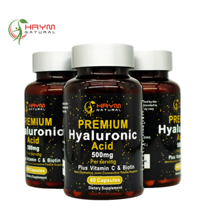 Harga Lebih Baik OEM pil asam Hyaluronic kapsul Biotine kolagen Vitamine C suplemen alami untuk hidrasi kulit - Product Image 1