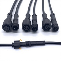 Câble d'alimentation PVC étanche pour extérieur, voiture, LED, 2/3/4 pôles, mâle/femelle, 2/4 conducteurs, 0,2/0,75 mm², vente en gros