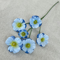 Buket Bunga Sutra Pansy Daisy Buatan Tangan Realistis untuk Pernikahan Wisuda Hari Valentine-Dekorasi Rumah Ramah Lingkungan