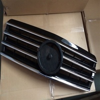 Calandre avant en fibre de carbone, Grille avant noire adaptée à la Mercedes Benz W202 classe C Sport année 1994 — 2000