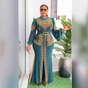 Phi Vải Dresses Đối Với Phụ Nữ 2Pcs Bộ Tops Và Váy Phù Hợp Với Dashiki Ankara Thổ Nhĩ Kỳ Trang Phục Gown Cộng Với Kích Thước Wedding Party Dress - Product Image 3