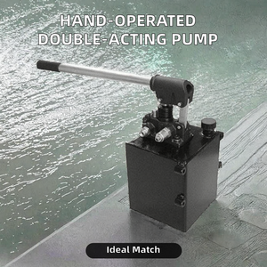 Pompe <span class=keywords><strong>hydraulique</strong></span> manuelle à double effet équipée d'un réservoir de carburant à pompe manuelle de 7 litres - Product Image 2