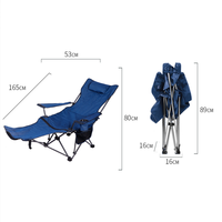 Foerstine chaise pliante d'extérieur pliable avec porte-gobelet à double usage loisirs camping pique-nique salon chaises de plage de pêche portables