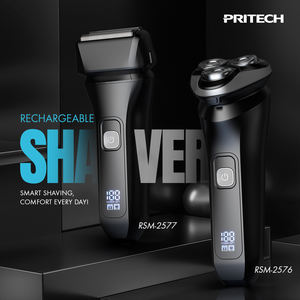 PRITECH Smart Rotary Razor Rasier maschine IPX7 Wasch barer Elektro rasierer mit Pop-up-Trimmer - Product Image 2