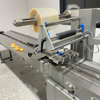 Machine d'emballage automatique de type coussin pour emballage sous film plastique pour bâtonnets glacés, pain et bonbons
