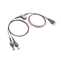 Commutateur optique à fibre optique mécanique monomode 2x2, type à verrouillage ou sans verrouillage