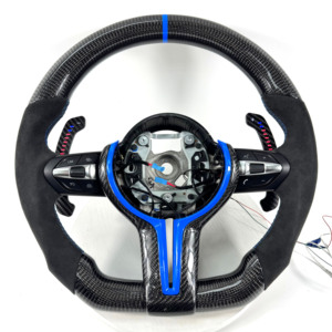 Volante de Fibra de Carbono para <span class=keywords><strong>BMW</strong></span> F10 F11 F15 F18 F20 F23 F25 F30 F32 F35 F40 F80 E84 E87 E90 E92 E93, Accesorios para Automóviles - Product Image 1