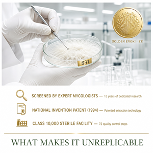 Sciroppo Fermentato di Enoki GOLDEN |   Tecnologia di Estrazione Brevettata del 1994 |   Integratore Nutrizionale Quotidiano - Product Image 3