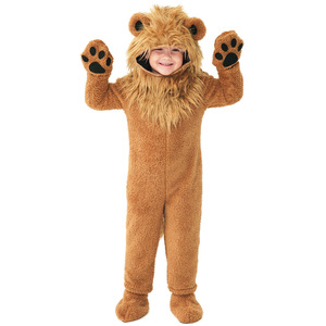 Costume enfant <span class=keywords><strong>roi</strong></span> <span class=keywords><strong>Lion</strong></span> anniversaire bébé enfants Animal carnaval Halloween Cosplay Costumes fantaisie film rôle combinaisons - Product Image 1