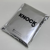 Sacs d'expédition en aluminium argenté avec logo personnalisé pour vêtements, sous-vêtements, polymailers, sacs poly, emballages imperméables pour courrier