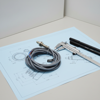 FOTEK FC-08R commutateurs inductifs compacts haute sensibilité 2PIN pour ligne téléphonique ou câble de 2 mètres