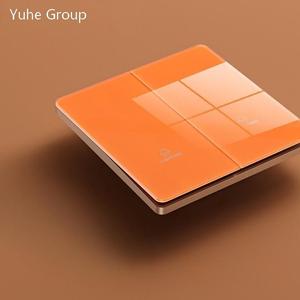 สวิตช์ไฟติดผนังแบบฝังในบ้าน กระจกนิรภัย 10A เต้ารับเดี่ยว IP20 แผงสัมผัส สวิตช์ไฟติดผนัง ดีไซน์มินิมอล - Product Image 3