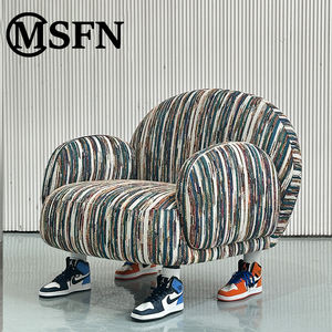 Masimobilya marka benzersiz Chic yaratıcı rahat yemek sandalyesi katı ahşap çerçeve yüksek elastik sünger cam elyaf takviyeli özel - Product Image 5