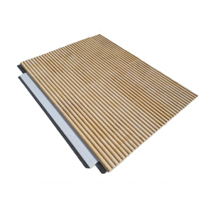 Mesa de comedor de pared estriada de travertino ligero, barra de encimera, decoración decorativa para el hogar, diseño de lujo, venta al por mayor de Turquía - Product Image 3