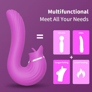 Compre Juguetes Sexuales al por Mayor, Masturbador 4 en 1 para Mujeres, Vibrador con Motor Potente, Calentamiento Inteligente, Juguete Sexual con Lengua para Mujeres - Product Image 2