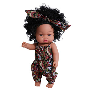 Muñeca Afroamericana Negra al por Mayor de 33 cm, Muñeca Bebé Reborn Realista para Niña Pequeña de Silicona Suave - Product Image 5