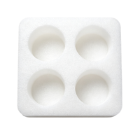 Insert en mousse EPE personnalisé en laine perlée, doux et amortissant, pour l'emballage et l'expédition de boîtes cadeaux cosmétiques et de soins de la peau