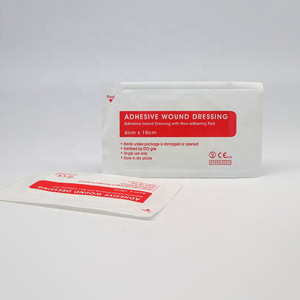 Venta directa de fábrica de apósitos autoadhesivos de tela no tejida, apósitos hemostáticos para heridas, vendas adhesivas grandes (6*10cm) - Product Image 1