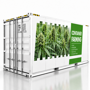 Ferme verticale automatisée Holm Smart avec conteneurs de semis, éclairage LED à spectre complet, structure fermée en HDPE, aquaponie et aéroponie - Product Image 1