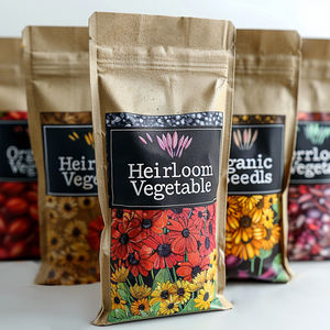 ถุงไมลาร์กันความชื้นถุงซิปล็อคด้วยความร้อนสำหรับผักเมล็ดพันธุ์ดอกไม้พิมพ์แบบกำหนดเอง - Product Image 5