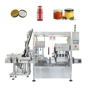 Macchina Automatica per Tappatura a Vite di Barattoli in Vetro con Alimentatore Automatico di Tappi Metallici - Product Image 1