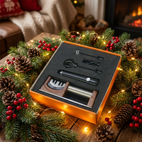 Mousseur à lait électrique et aiguiseur de couteaux 4 étapes, ensemble cadeau rechargeable par USB, mousseur à 3 vitesses avec aiguiseur, combo de cuisine