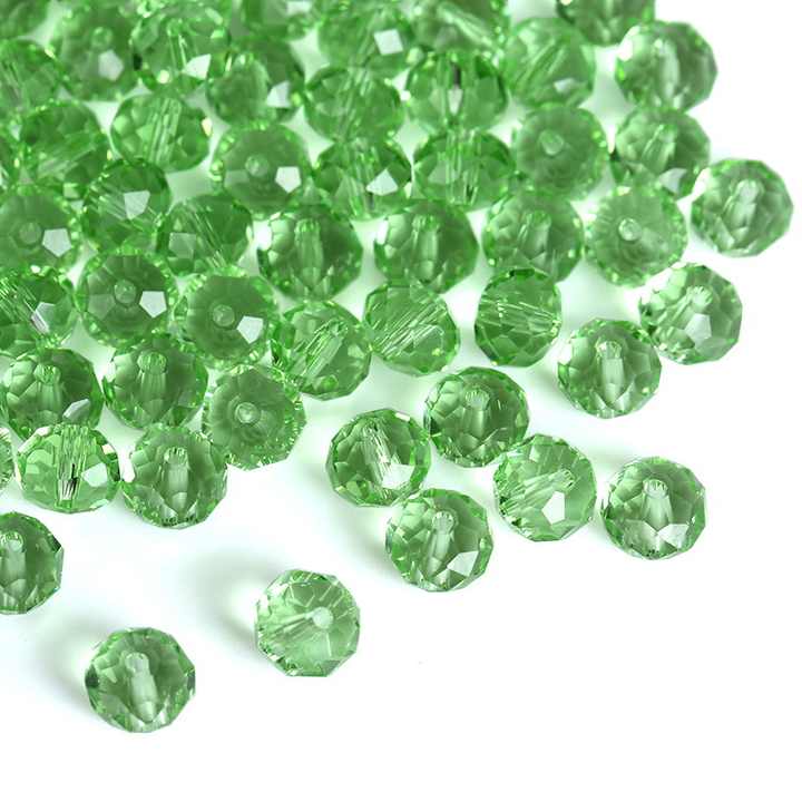 JC Crystal high quality faceted glass beads 4mm 6mm 8mm rondelle