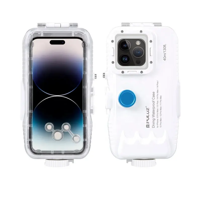 اكسسوارات هاتف محمول من بولوز، غطاء حماية للإي فون تحت الماء والمزود بصور وفيديو تحت الماء، مقاوم للماء، يصلح لسلسلة آي فون 15