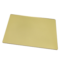 1mm 1.5mm 2mm Or Plexiglas Argent Rose Or Miroir Acrylique Feuille de Miroir Acrylique Or