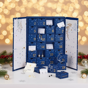 Caja <span class=keywords><strong>de</strong></span> Calendario <span class=keywords><strong>de</strong></span> Adviento Personalizada <span class=keywords><strong>de</strong></span> 12 Días: <span class=keywords><strong>Cajas</strong></span> <span class=keywords><strong>de</strong></span> Papel <span class=keywords><strong>Misteriosas</strong></span> <span class=keywords><strong>de</strong></span> Lujo para Regalos <span class=keywords><strong>de</strong></span> Navidad, Electrónicos y Belleza - Product Image 2