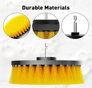 Ensemble de 3 brosses de nettoyage de surface puissantes avec poils en nylon pour perceuse-<span class=keywords><strong>visseuse</strong></span> sans fil - Product Image 6