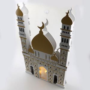ปฏิทินนับถอยหลังวันอีด รอมฎอน รูปปราสาทมัสยิด ทำจากไม้ สวยงาม ของขวัญอิสลามสำหรับตกแต่งบ้านในช่วงรอมฎอน - Product Image 5