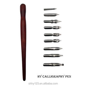 Calligrafia penna Set 1 supporto in legno 9 pennini sostituibili per principianti arte calligrafia - Product Image 3