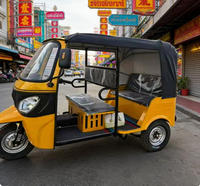 Ticari Elektrikli Tuk Tuk Montaj Kiti Açık Lityum Pil 72V 100AH 5 Yolcu Yüksek Taşıma Kapasitesi Gana Afrika Pazarı için