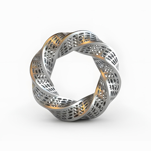 Accessoires personnalisés en métal pour impression 3D SLM 3D Design Printing Ultra-High Precision Jewelry 3D Printed Art - Product Image 1