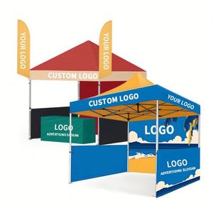 Tente de stand d'exposition commerciale personnalisée avec impression couleur intégrale 10x10ft 10x20ft et logo - Product Image 1