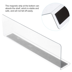 Plateau de présentation en PVC et acrylique pour supermarché avec poussoir pour séparateur d'étagère et support de produits - Product Image 4