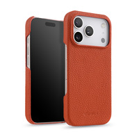 Housse de téléphone en cuir véritable Melkco pour iPhone 16/17/18 Pro Max, faite à la main, magnétique, anti-chute, anti-traces de doigts, coque de protection