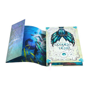 พิมพ์หนังสือปกแข็งแบบกำหนดเอง พร้อมกล่องใส่หนังสือ ปกแข็งแบบต่อเนื่อง ขอบหนังสือพ่นสี นิยายแฟนตาซี ปกกันฝุ่น ปั๊มฟอยล์ด้วยเลเซอร์ - Product Image 5