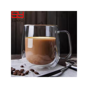 แก้วกาแฟซันโย 2024 ดีไซน์สุดฮิต รองรับการสั่งทำโลโก้สีทอง แก้วกาแฟแบบสองชั้น ป้องกันความร้อน ใช้ซ้ำได้ - Product Image 6