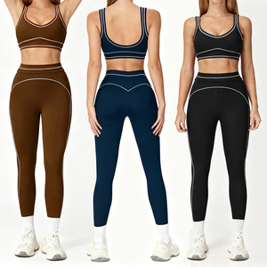 <span class=keywords><strong>Abbigliamento</strong></span> Fitness OEM ODM Personalizzato per <span class=keywords><strong>Donna</strong></span>, Taglie Forti, Morbido come Burro, 2 Pezzi <span class=keywords><strong>in</strong></span> Spandex Riciclabile, Traspirante ed Ecologico - Product Image 1