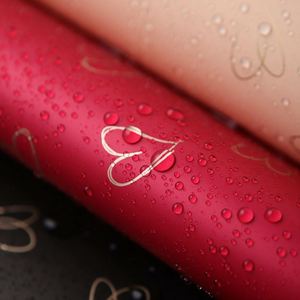 Papier d'emballage pour fleurs en PVC épais imperméable, impression recto simple, style coréen, pour bouquets, Saint-Valentin - Product Image 5