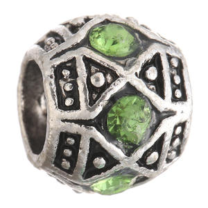 Charmes classiques brillants en <span class=keywords><strong>pavé</strong></span> pour bracelet à breloques original, perle de charme en argent pour femmes, bijoux de mode DIY - Product Image 4