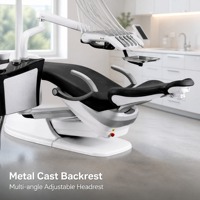 Fauteuil dentaire personnalisé en métal et plastique, design tendance, certifié CE, unité dentaire électrique 350W TS-8830, vente en gros (25 unités)