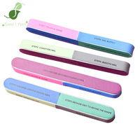 SunelPort Outil de nail art : Lime éponge à bordure profilée simple face, bande de polissage à grain fin, motif droit, conception monobloc
