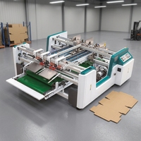 Machine à plier et à coller les boîtes en carton ondulé pour l'expédition express et la logistique