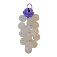 Porte-clés tendance en perles acryliques photochromiques en forme de raisin, design sensible aux UV à changement de couleur, breloque de sac à la mode pour le quotidien