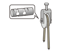 Capteur de pesage pour joints de tringle de train d'atterrissage, lignes d'amarrage, cordons de sécurité, instrumentation de machines-outils, joints d'ailes d'avion, grue