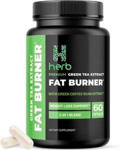 Cápsulas Herbales para Quemar Grasa y Perder Peso de Marca Privada OEM/ODM con Extracto de Té Verde Certificadas para Adultos - Product Image 1